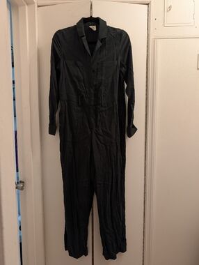 NWOT Anthropologie dRA Los Angeles Forest Emerald Green Jumpsuit Size XS